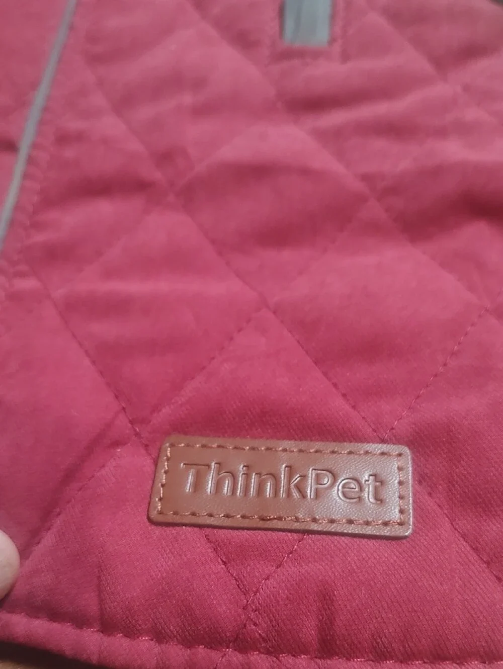 Thinkpets  Pets Quilted Maroon Vest Reversible New Medium